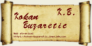 Kokan Buzaretić vizit kartica